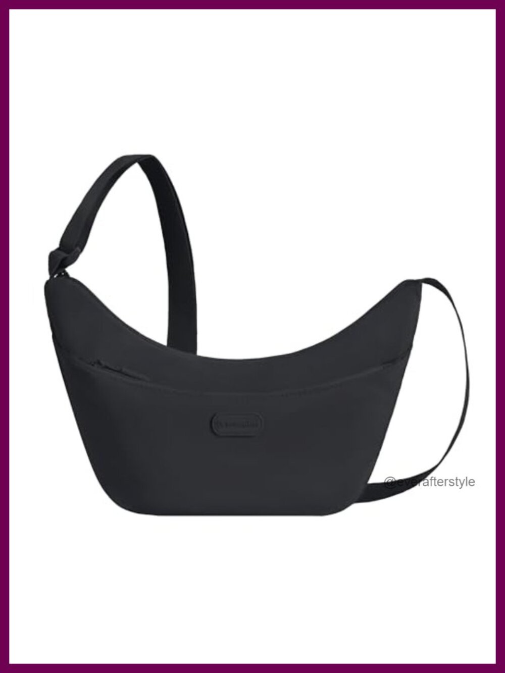 Travelon Slouchy Crossbody Bag Polyester Adjustable Strap 2-Way Wear